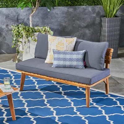 Streamdale Furniture Streamdale Mid-century Modern Outdoor Loveseat ...