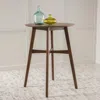 Streamdale Furniture Streamdale Mid-century Modern Round Bar Table - 42", Natural Walnut