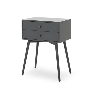 Streamdale Furniture Streamdale Mid-century Modern Side Table With Drawers For Sophisticated Living
