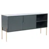 Streamdale Furniture Streamdale Mid Century Modern Sideboard Buffet Tv Stand In Gray