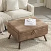 Streamdale Furniture Streamdale Mid-century Modern Storage Bench/coffee Table, Assembled, Living/entry/family Room