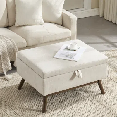 Streamdale Furniture Streamdale Mid-century Modern Storage Bench/coffee Table, Assembled, Living/entry/family Room