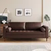 Streamdale Furniture Streamdale Mid-century Modern Tufted Sofa With Bolster Pillows