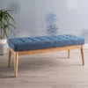 Streamdale Furniture Streamdale Mid-century Modern Upholstered Bench With Button-tufting