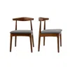 Streamdale Furniture Streamdale Mid Century Modern Upholstered Dining Chairs (set Of 2)