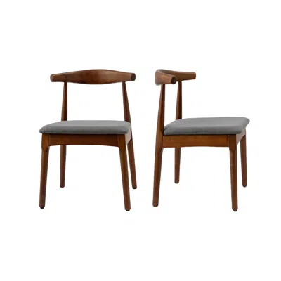 Streamdale Furniture Streamdale Mid Century Modern Upholstered Dining Chairs (set Of 2)