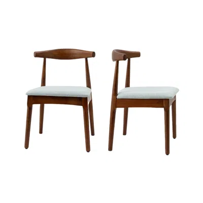 Streamdale Furniture Streamdale Mid Century Modern Upholstered Dining Chairs (set Of 2)