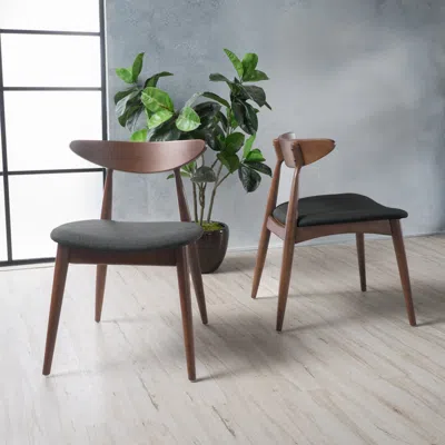 Streamdale Furniture Streamdale Mid-century Modern Upholstered Rubberwood Chair