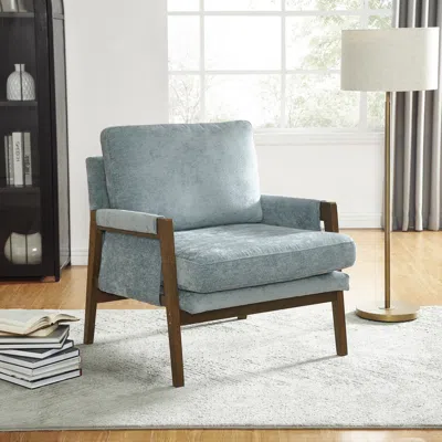 Streamdale Furniture Streamdale Mid-century Modern Velvet Accent Armchair