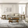 Streamdale Furniture Streamdale Mid-century Modern Wood Shelf 3-piece Coffee Table Set