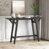 Streamdale Furniture Streamdale Mid-century Modern Y-shaped Console Table With Vintage Touch