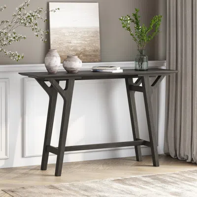 Streamdale Furniture Streamdale Mid-century Modern Y-shaped Console Table With Vintage Touch