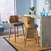 Streamdale Furniture Streamdale Mid-century Rubberwood Barstools (set Of 2)