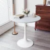 Streamdale Furniture Streamdale Mid Century White Round Dining Table 31.5"