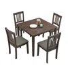 Streamdale Furniture Streamdale Mid-century Wooden Dining Set (1 Table, 4 Chairs)