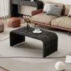 Streamdale Furniture Streamdale Minimalist Coffee Table With Curved Art Deco Design For Living Room