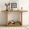 Streamdale Furniture Streamdale Minimalist Console Table - Curved, Wood, Easy Assembly