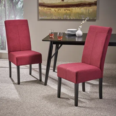Streamdale Furniture Streamdale Minimalist Upholstered Dining Chairs With T-stitch Detail