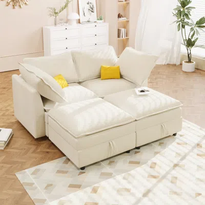 Streamdale Furniture Streamdale Mira Sofa Customizable, Comfortable, Storage