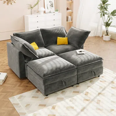 Streamdale Furniture Streamdale Mira Sofa Customizable, Comfortable, Storage