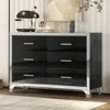 Streamdale Furniture Streamdale Mirrored Dresser With Glossy Finish & Metal Handles