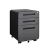 Streamdale Furniture Streamdale Mobile Filing Cabinet - 3 Drawer, Steel, Anti-tilt