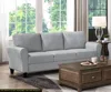 Streamdale Furniture Streamdale Modern 1 Piece Sofa Dark Textured Fabric Upholstered Rounded Arms