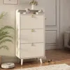 Streamdale Furniture Streamdale Modern 3-drawer Shoe Cabinet For Entryway, White