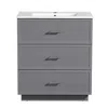 Streamdale Furniture Streamdale Modern 30" Bathroom Vanity Set With Ceramic Sink And Storage