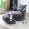 Streamdale Furniture Streamdale Modern 360 Swivel Accent Chair With 4 Pillows