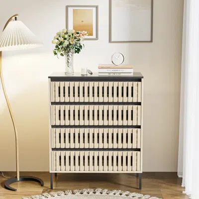 Streamdale Furniture Streamdale Modern 4-drawer Storage Cabinet