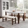 Streamdale Furniture Streamdale Modern 4-piece Dining Set - Faux Marble Table