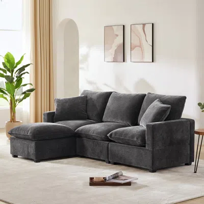 Streamdale Furniture Streamdale Modern 4-seat Sofa With Pillows