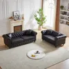 Streamdale Furniture Streamdale Modern 5-seat Sofa With Solid Wood Frame In Blue