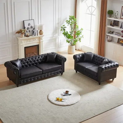 Streamdale Furniture Streamdale Modern 5-seat Sofa With Solid Wood Frame In Blue