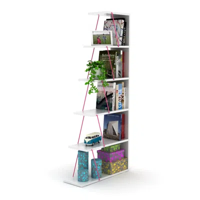 Streamdale Furniture Streamdale Modern 5 Tier Ladder Bookshelf Organizers