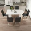 Streamdale Furniture Streamdale Modern 6-piece Dining Set With Metal Chair Legs