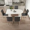 Streamdale Furniture Streamdale Modern 6-piece Dining Set With Metal Chair Legs