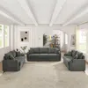 Streamdale Furniture Streamdale Modern 7-seat Sofa With Cup Holders, Chargers, Storage