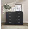 Streamdale Furniture Streamdale Modern 8-drawer Black Dresser