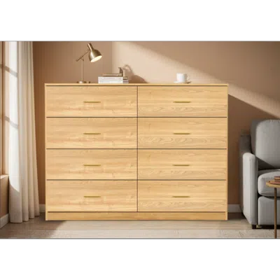 Streamdale Furniture Streamdale Modern 8-drawer Dresser - Wide Chest, Sturdy & Safe