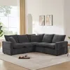 Streamdale Furniture Streamdale Modern 84" L-shape Sectional Sofa, 5-seat W/ Pillows