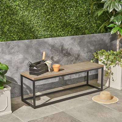 Streamdale Furniture Streamdale Modern Acacia Wood Bench: Elegance And Comfort For Your Outdoor Oasis