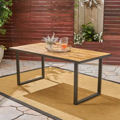 Streamdale Furniture Streamdale Modern Acacia Wood Outdoor Dining Table
