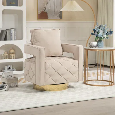 Streamdale Furniture Streamdale Modern Accent Chair With Pillow And Tufted Button
