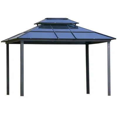 Streamdale Furniture Streamdale Modern Aluminum-framed Gazebo For Outdoor Serenity And Protection