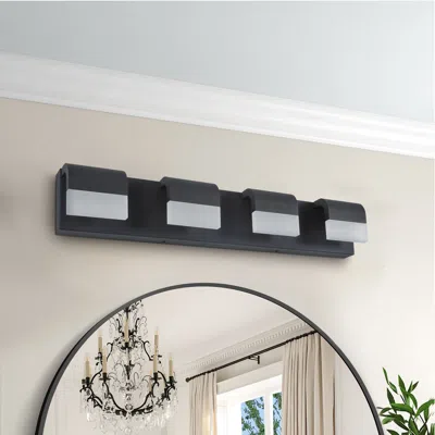 Streamdale Furniture Streamdale Modern Bathroom Vanity Lighting 4-light Led Vanity Lights Over Mirror Bath Wall Lighting