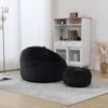Streamdale Furniture Streamdale Modern Bean Bag Chair With Ottoman For Adults