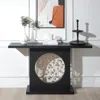 Streamdale Furniture Streamdale Modern Black & Gold Console Table