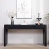 Streamdale Furniture Streamdale Modern Black Console Table With 4 Drawers - 59.2" Entryway Table With Storage In Black